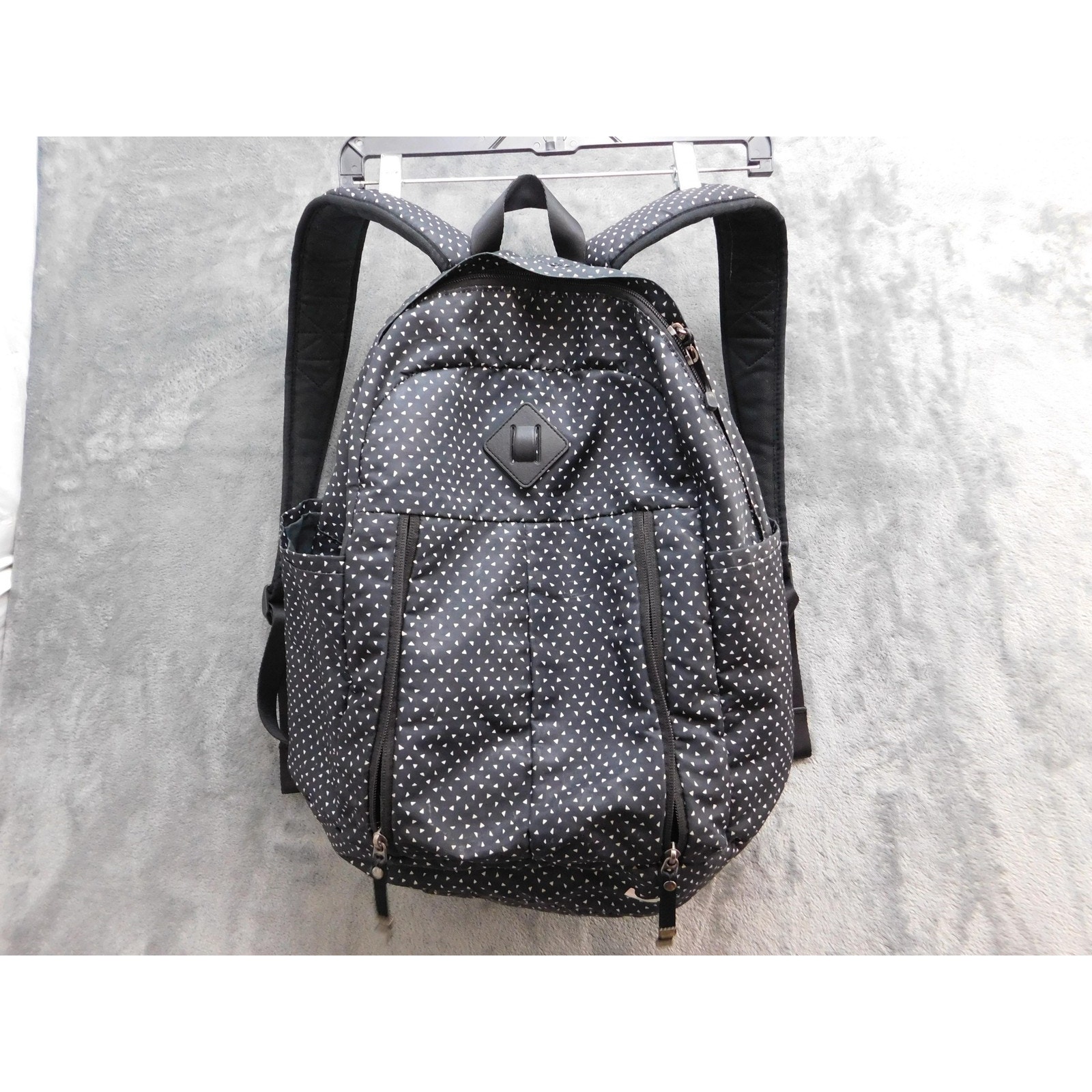Nike Backpack Large Polyester School Laptop Bag Triangle Print